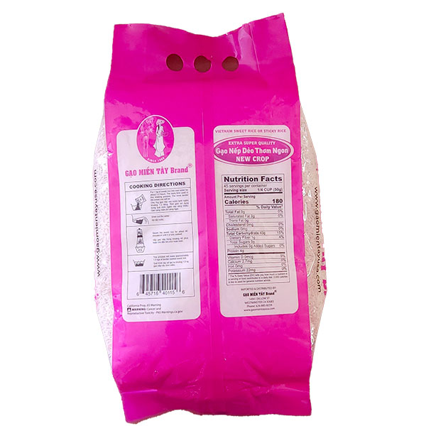 Gao Nep Deo Thom Ngon 10lbs VietNam Sweet Rice1